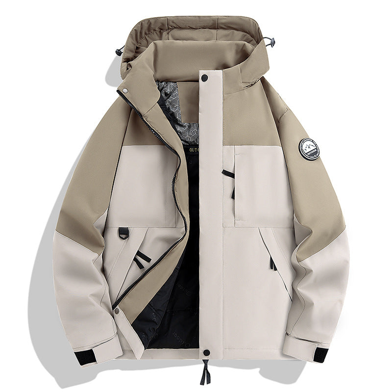 Men's Waterproof and Breathable Softshell Outdoor Jacket Mune Fashion
