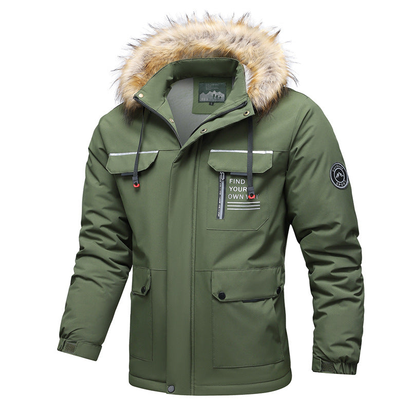 Men's Multifunctional Winter Jacket with Fur Collar Mune Fashion
