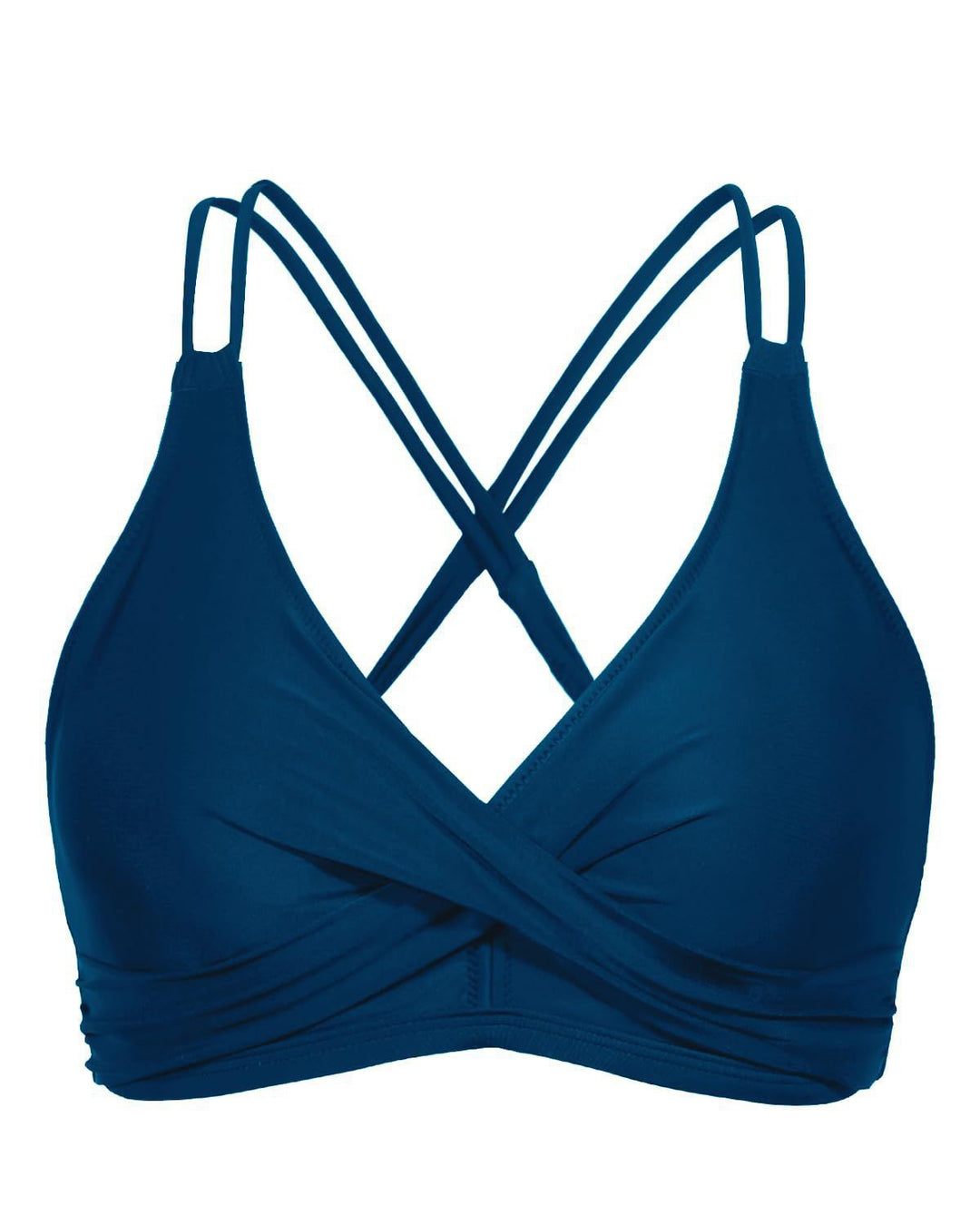 Women's Sporty Bikini Top with Elaborate Wrap Design Mune Fashion