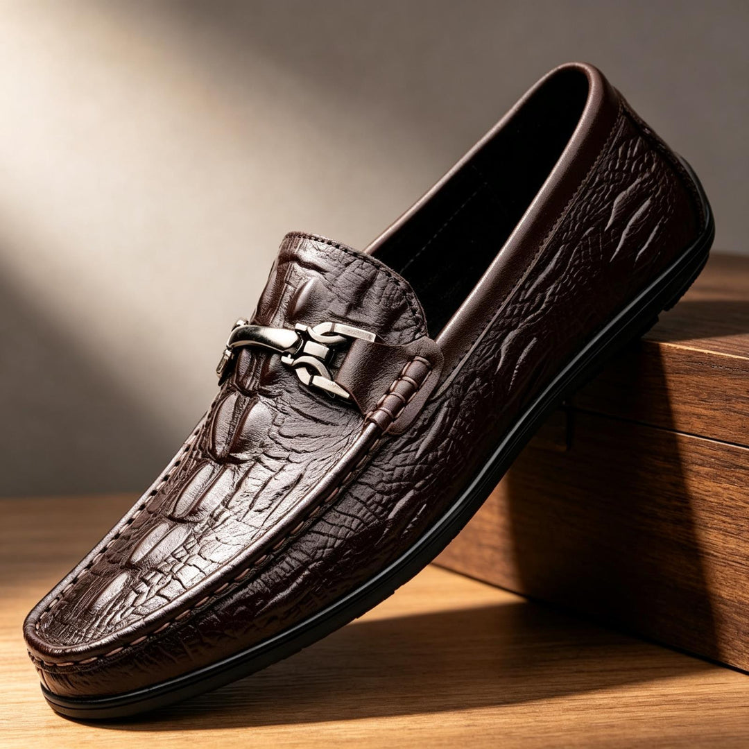 Men's Elegant Leather Moccasins Mune Fashion