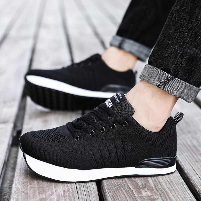 Unisex nan urban runner with wedge-shaped memory foam sole and seamless knitted upper Mune Fashion