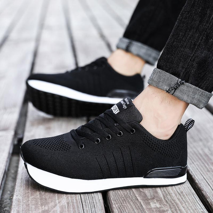 Unisex nan urban runner with wedge-shaped memory foam sole and seamless knitted upper Mune Fashion
