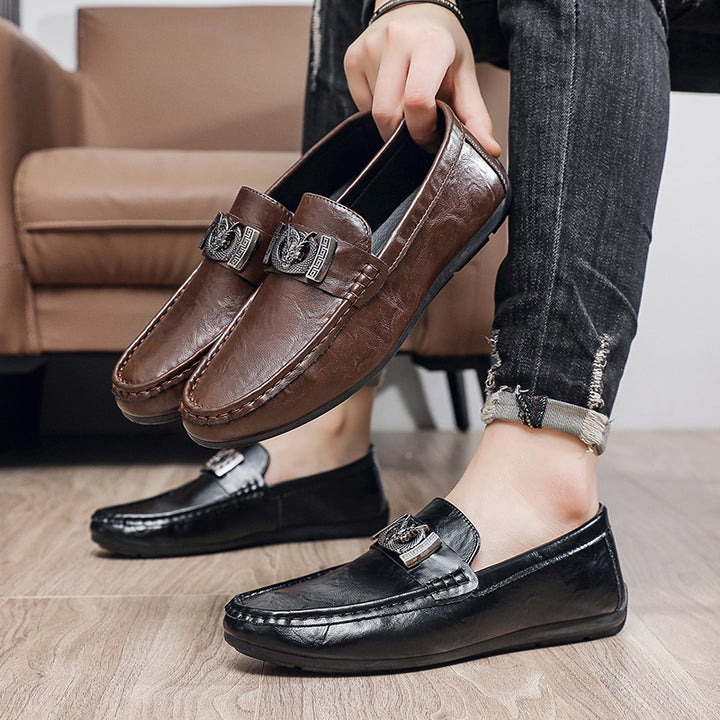 Men's Elegant Moccasins with Metal Details Mune Fashion