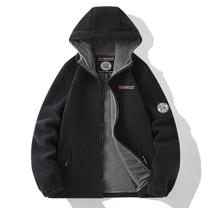 Men's Fleece Jacket with Hood Mune Fashion 1787797345