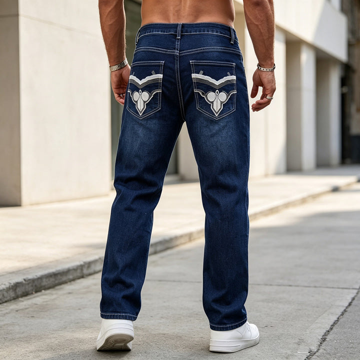 Men High-Quality Denim Jeans Mune Fashion