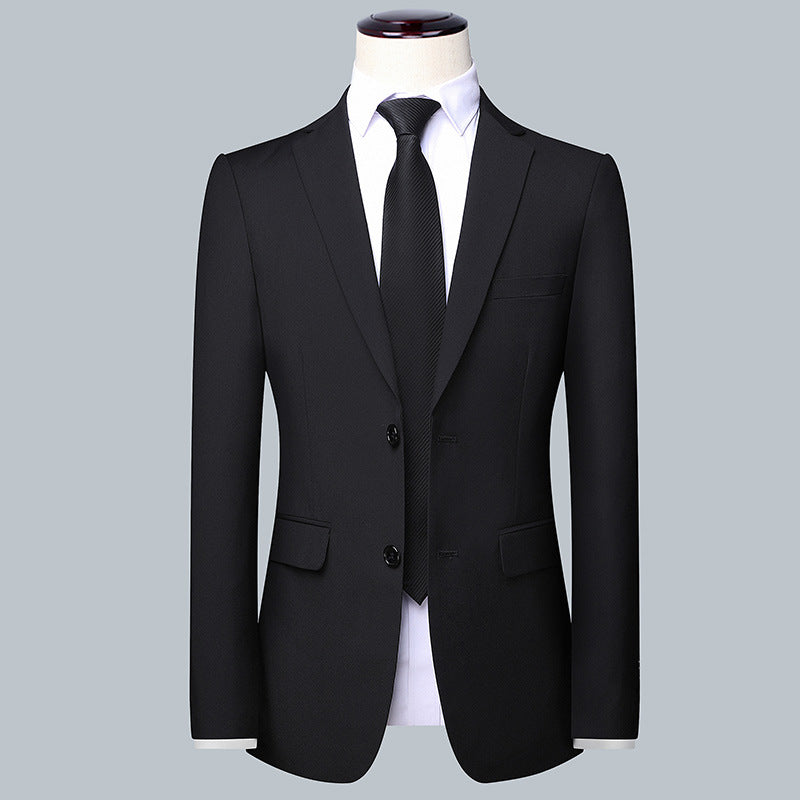 Men's Modern Slim-Fit Suit Jacket with fine texture, lightweight stretch, and flap pockets Mune Fashion