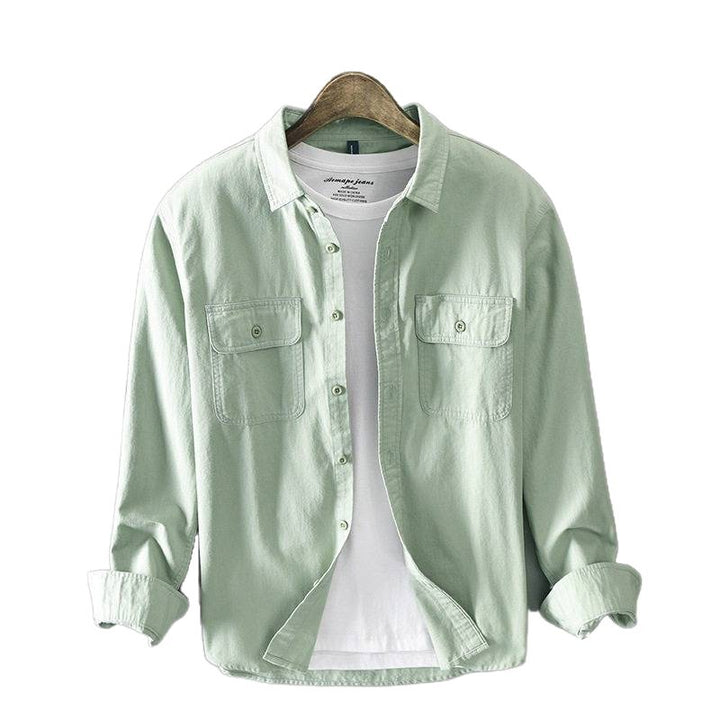Men's Casual Shirt Jacket with Chest Pockets Mune Fashion