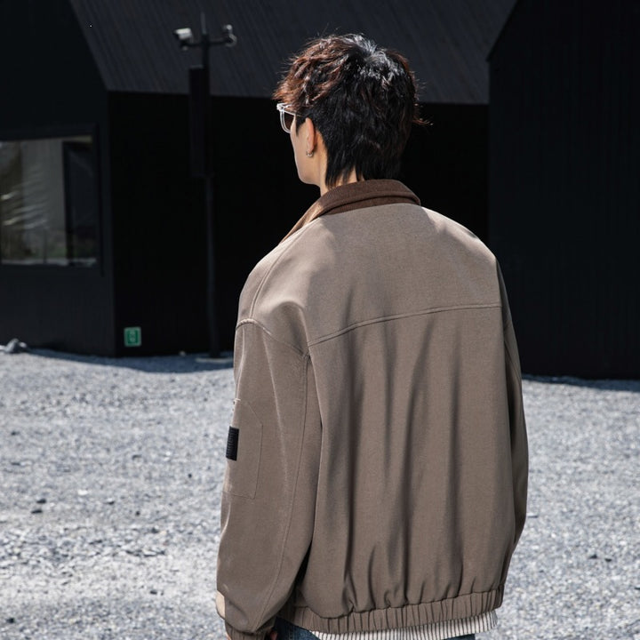 Women's Oversize Utility Jacket with Fleece Collar & Multifunctional Pockets Mune Fashion