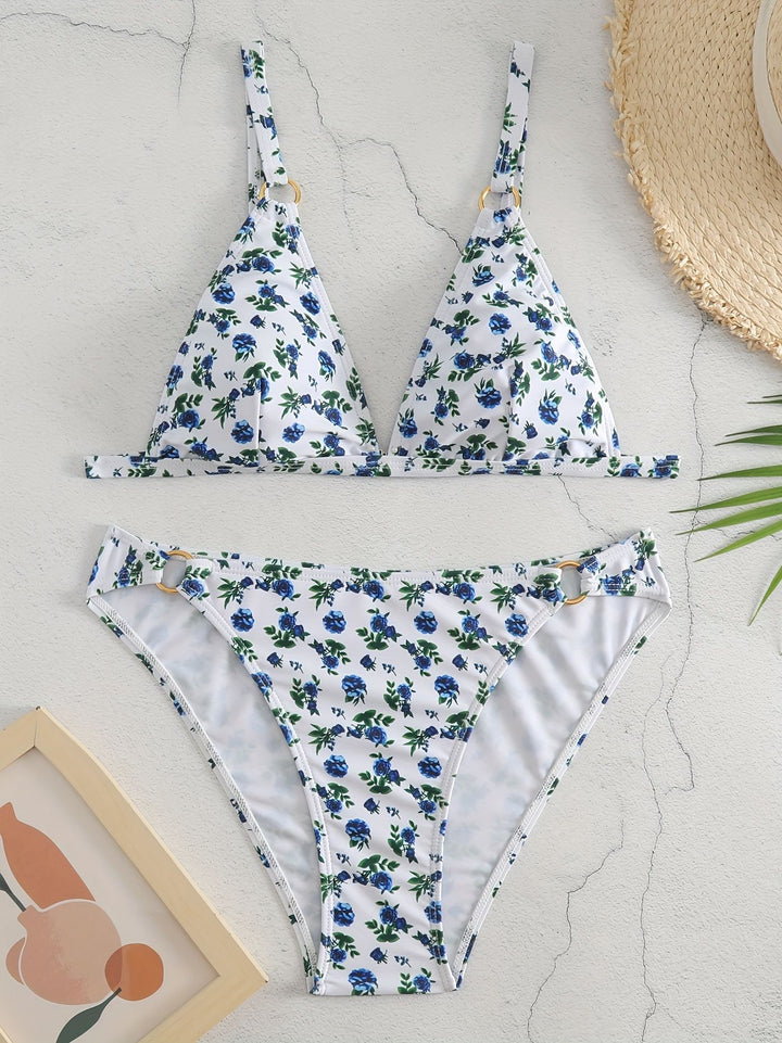 Women Triangle Bikini with Luxurious Details Mune Fashion