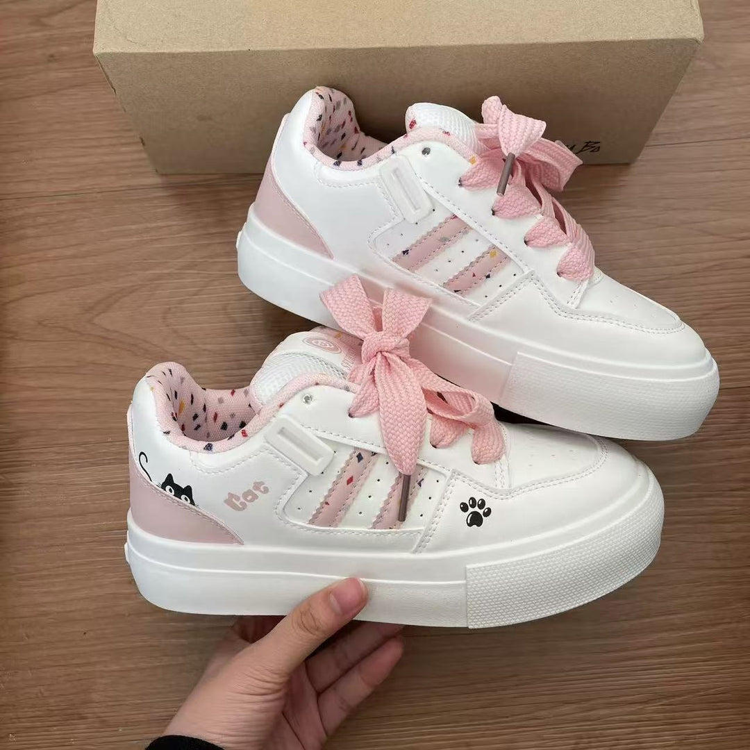 Women's Trendy Platform Sneakers with Fashionable Animal Designs Mune Fashion