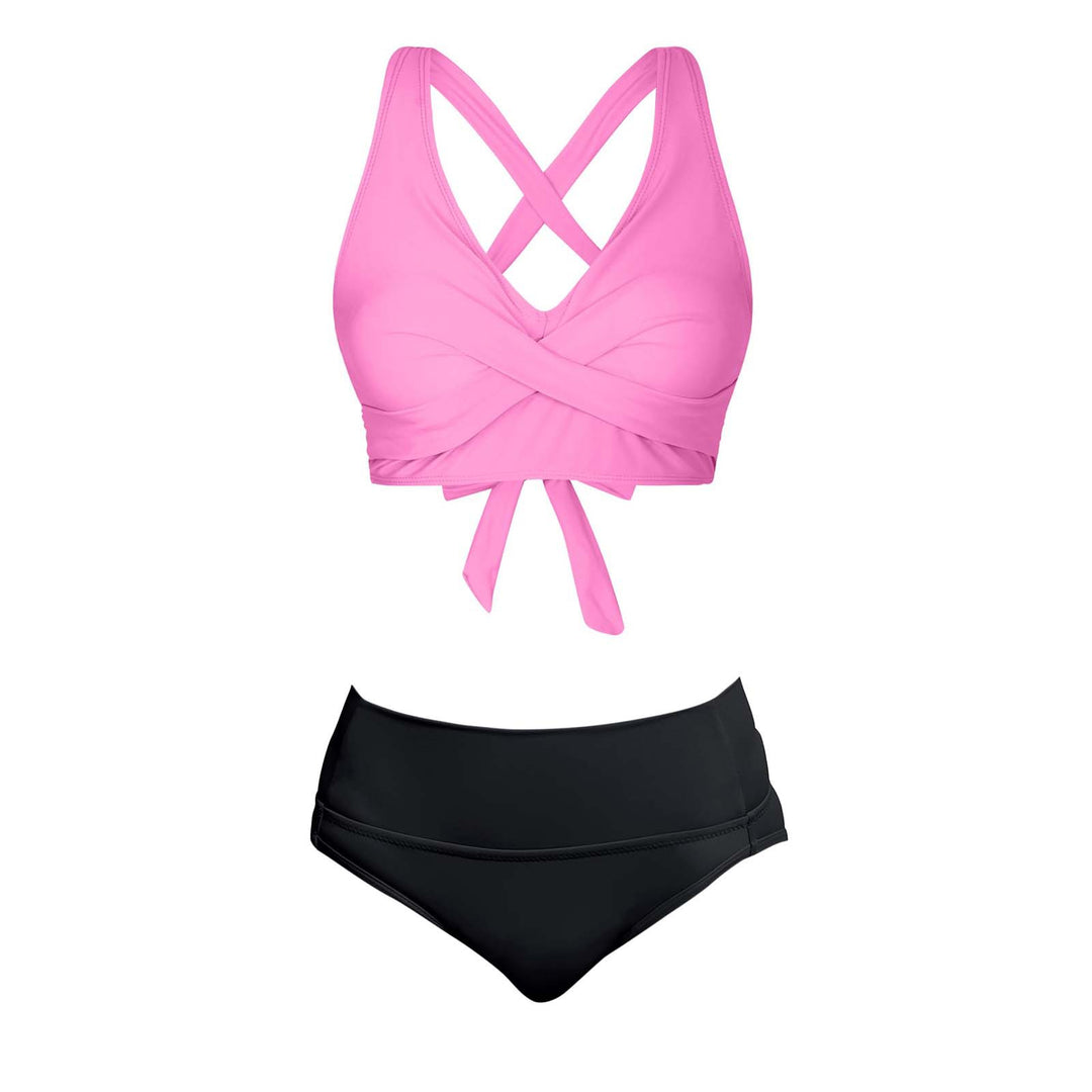 Women's Two-Piece Swimsuit with Floral Design Mune Fashion
