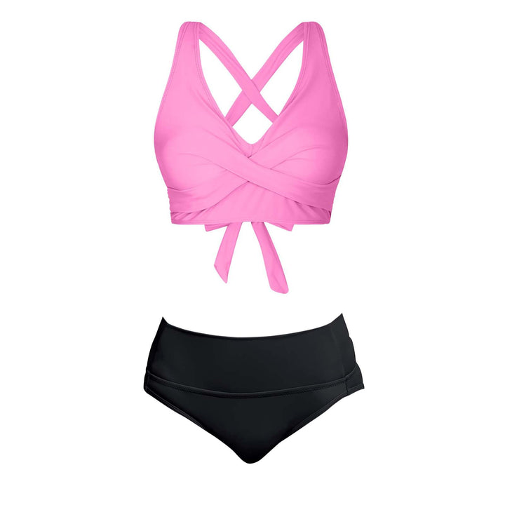 Women's Two-Piece Swimsuit with Floral Design Mune Fashion