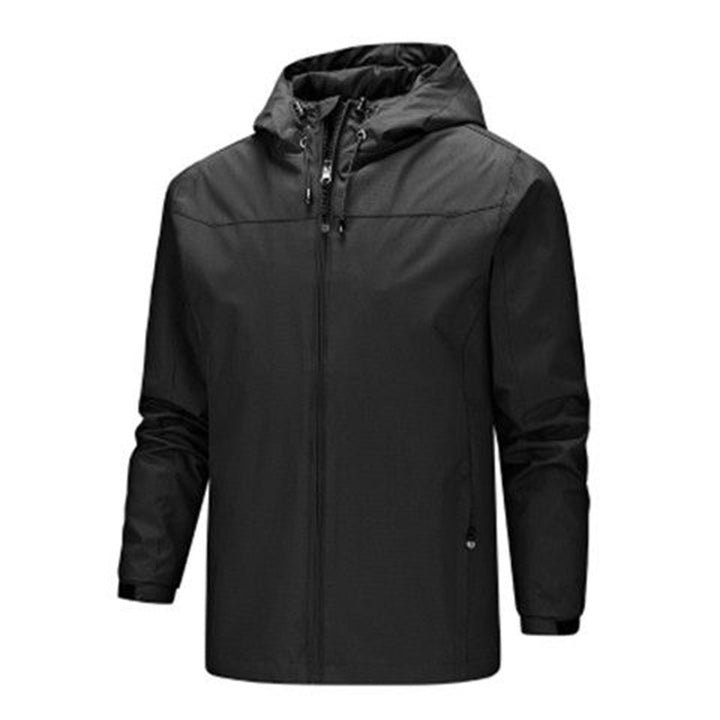 Men's ultralight packable rain jacket with adjustable hood and elastic cuffs Mune Fashion