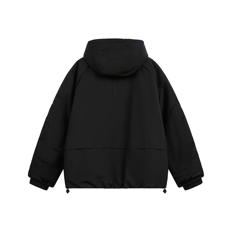 Women's oversized padded hooded jacket with raglan sleeves and drawstring Mune Fashion