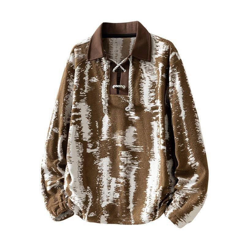 Ladies Fashionable Long Sleeve Blouse with Stand Collar Mune Fashion