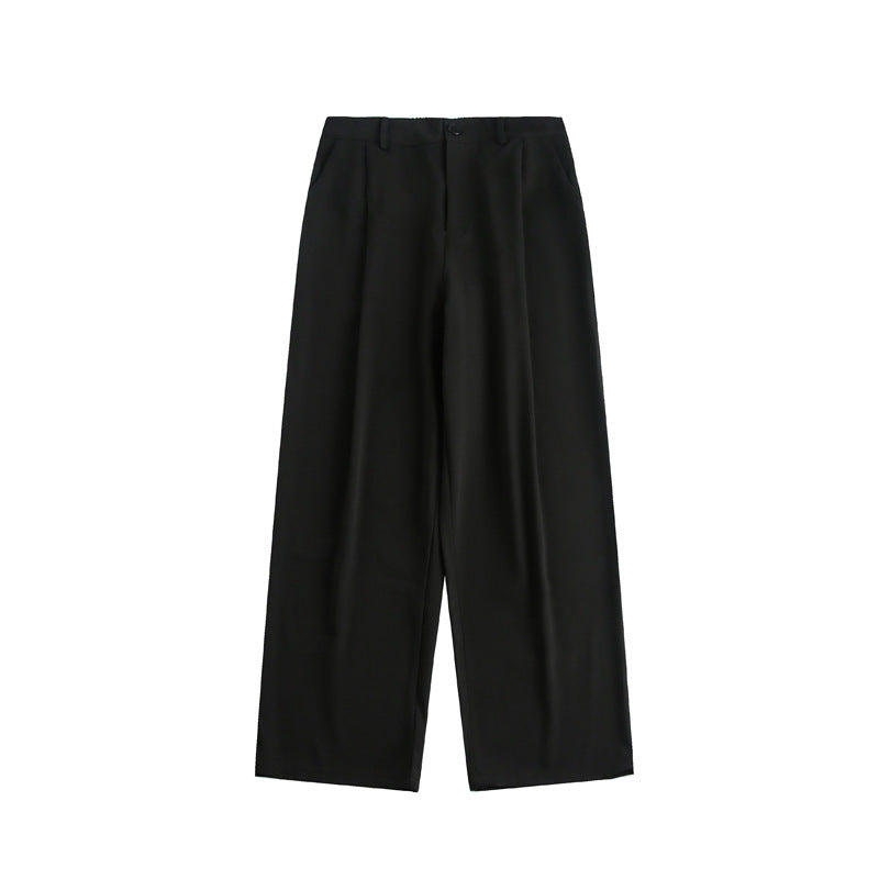 Ladies wide high-waisted trousers with pleats and wide leg Mune Fashion