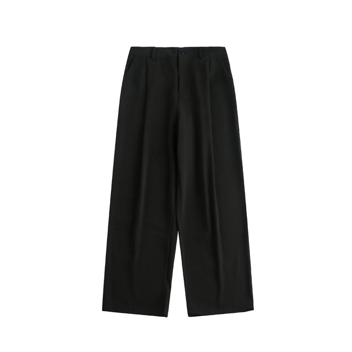 Ladies wide high-waisted trousers with pleats and wide leg Mune Fashion