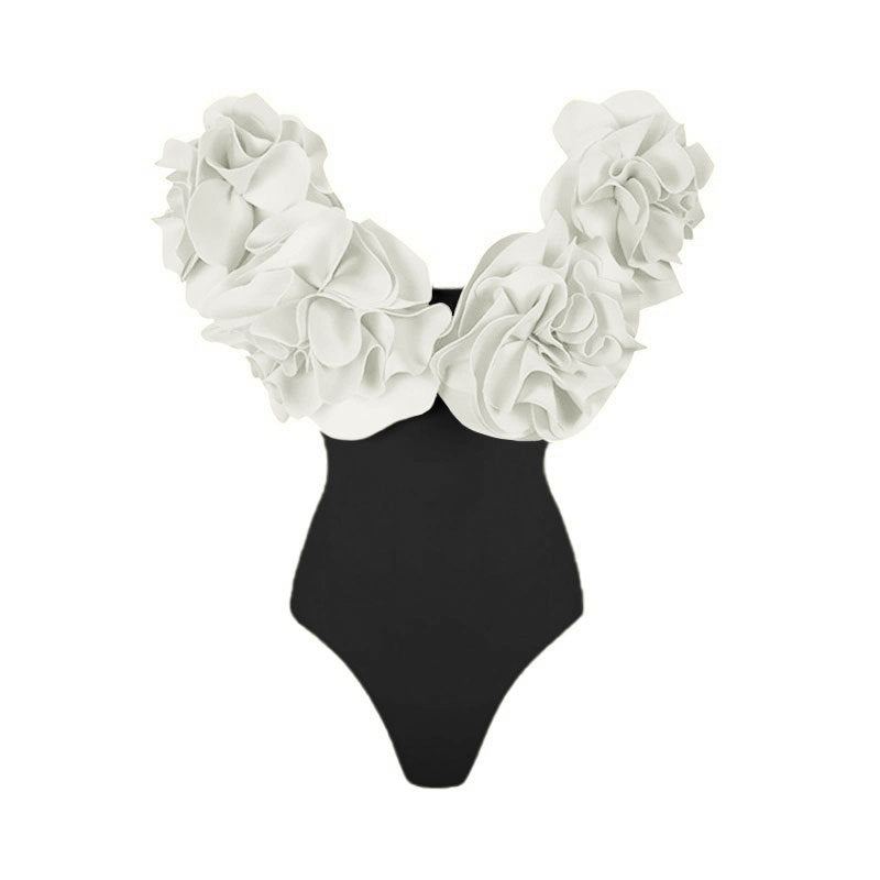 Women’s One-Piece Swimsuit with Voluminous Ruffles Mune Fashion