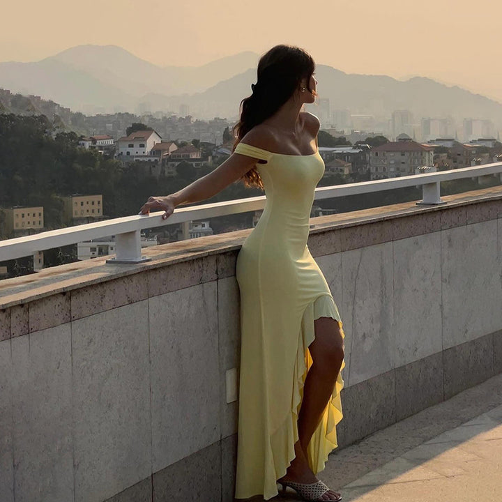 Women's fitted off-shoulder dress Mune Fashion
