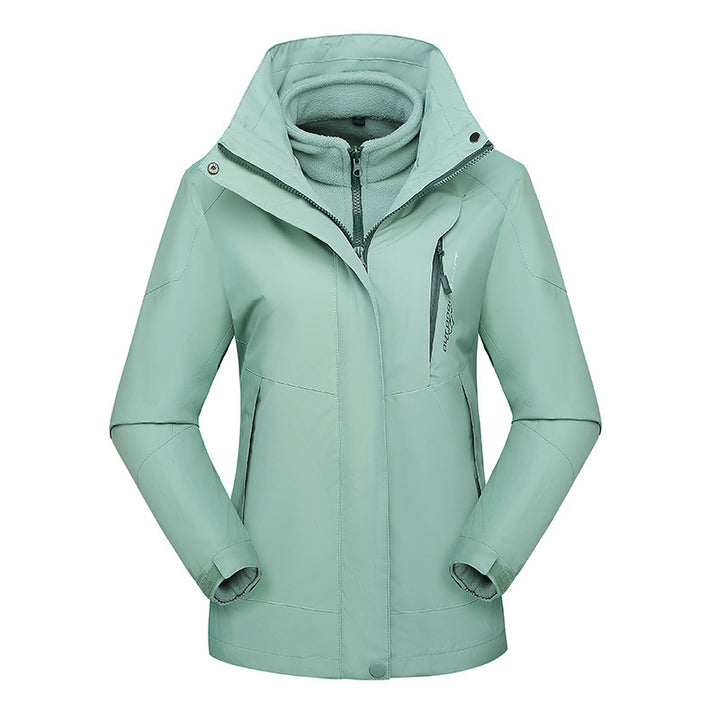 Women's Three-Piece Softshell Functional Jacket with Removable Fleece Inner Layer Mune Fashion