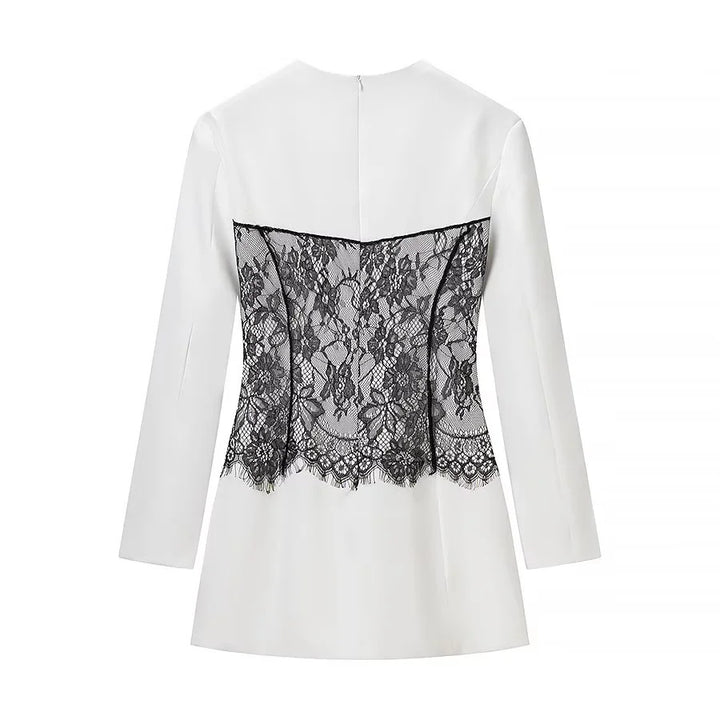 Women's blazer with integrated lace corset and fitted silhouette Mune Fashion