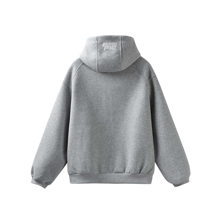 Unisex Oversize Hoodie Jacket with High Collar, Two-Way Zipper and Integrated Insert Pockets Mune Fashion