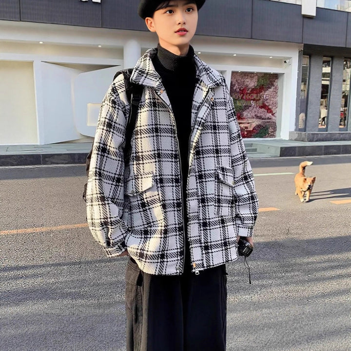 Men's Urban Check Pattern Jacket Mune Fashion