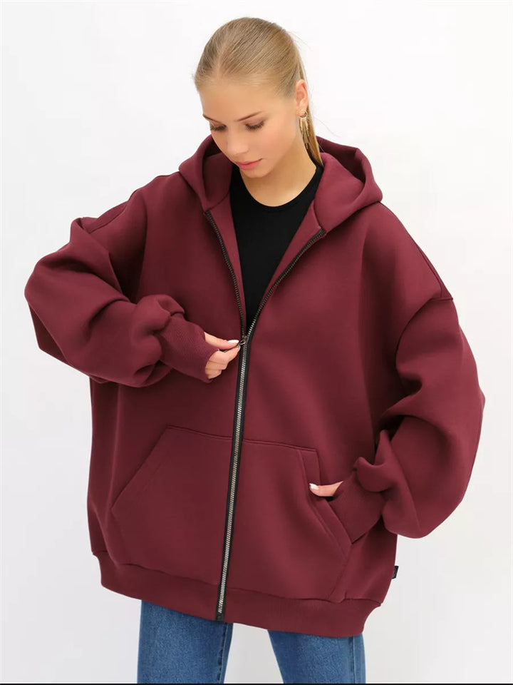 Women's Oversized Hooded Jacket Mune Fashion