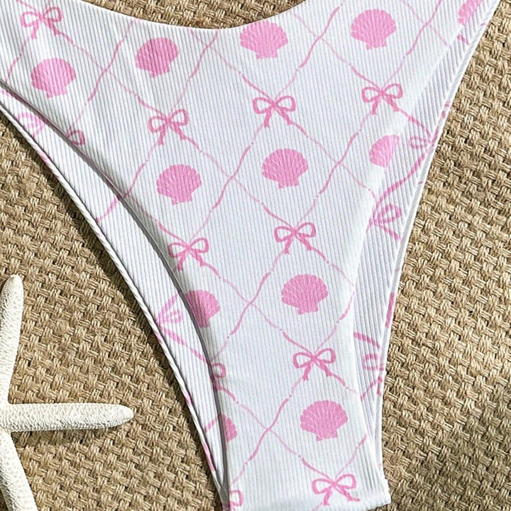Women's Triangle Bikini with Playful Shell Design Mune Fashion