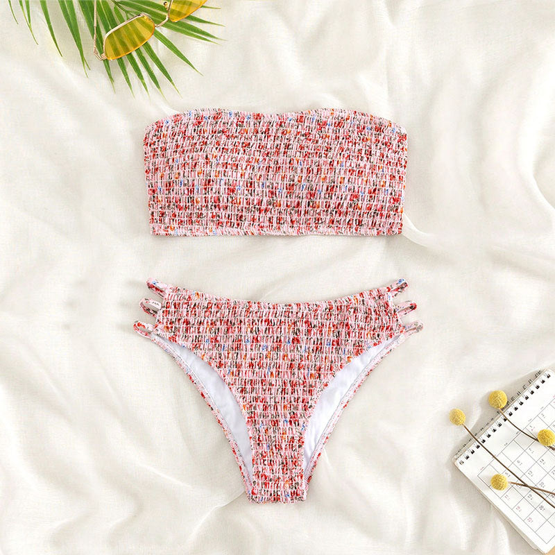 Ladies Bandeau Bikini with fashionable knot design Mune Fashion