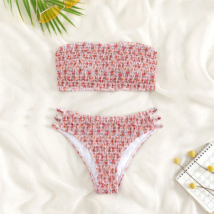 Ladies Bandeau Bikini with fashionable knot design Mune Fashion