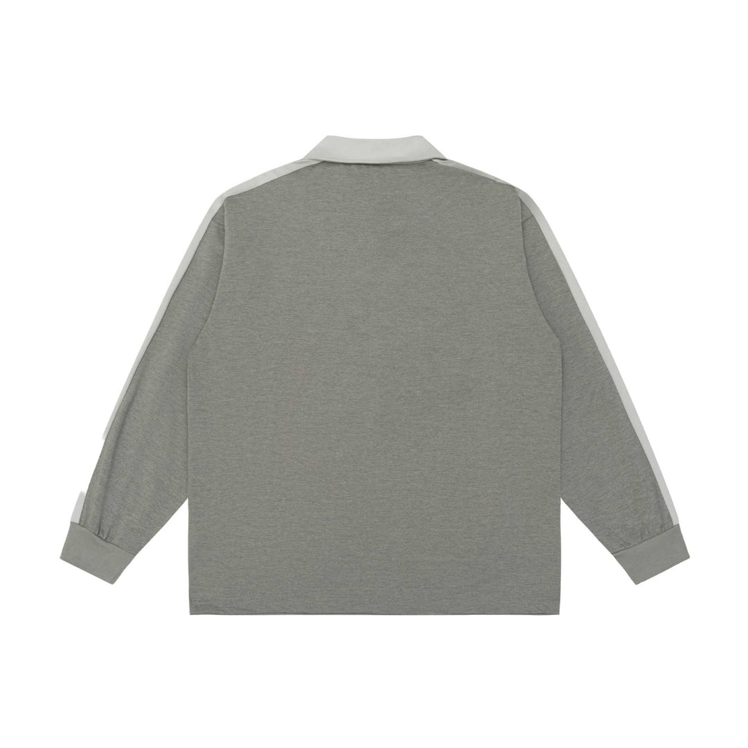 Unisex retro-inspired polo sweatshirt with raglan sleeves and half-button placket Mune Fashion