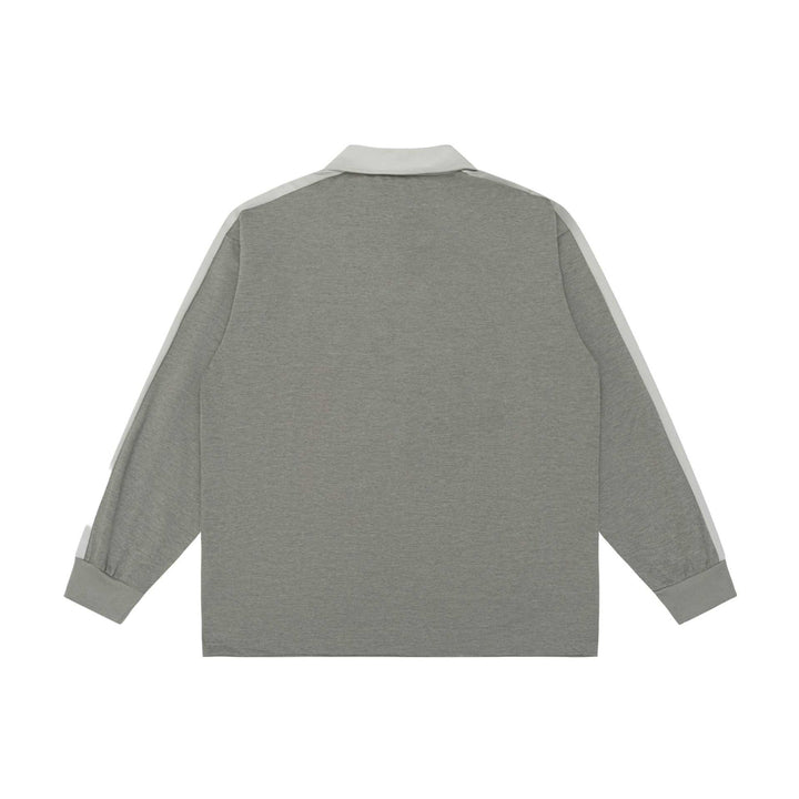 Unisex retro-inspired polo sweatshirt with raglan sleeves and half-button placket Mune Fashion