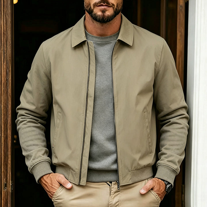 Men's Fashion Leisure Jacket with Stand-up Collar Mune Fashion