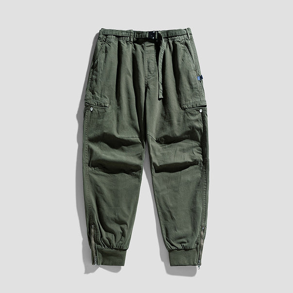 Herren Cargohose im Jogger‑Cut mit Multifunktions‑Taschen, verstärkten Knien und Reißverschlussbündchen Mune Fashion