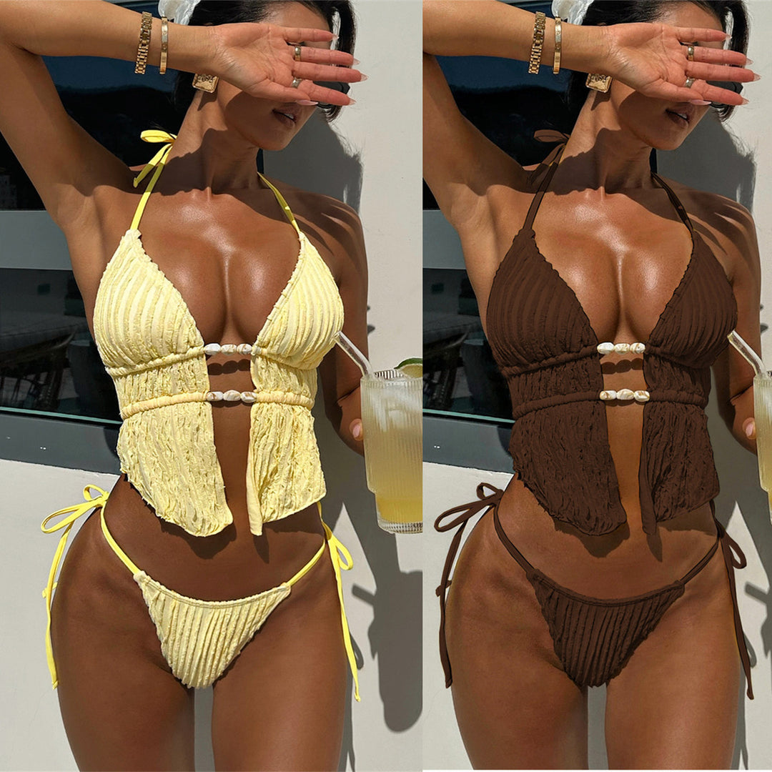 Women's bikini set with elegant wrap design and fashionable accents Mune Fashion