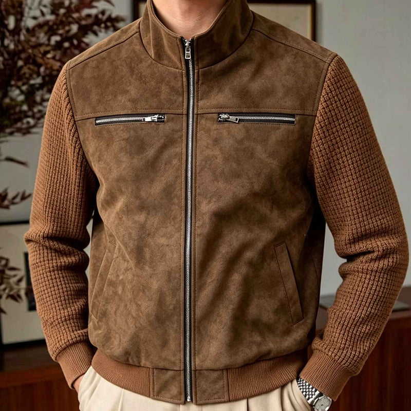 Men's Lifestyle Faux Leather Jacket Mune Fashion
