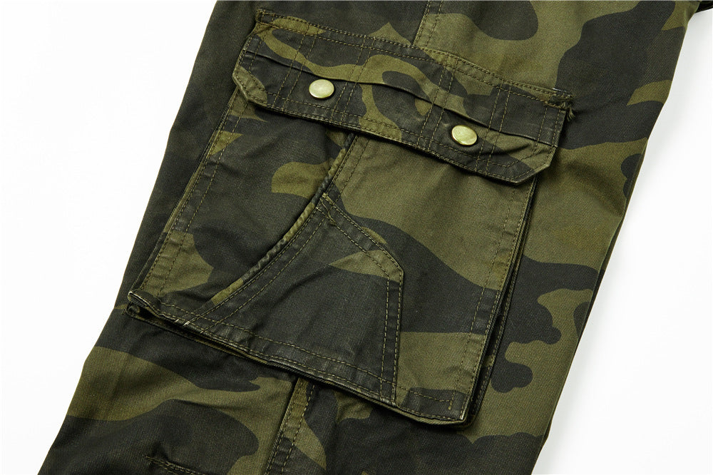 Men's cargo pants in utility style with reinforced knees, multiple pockets and drawstring waistband Mune Fashion