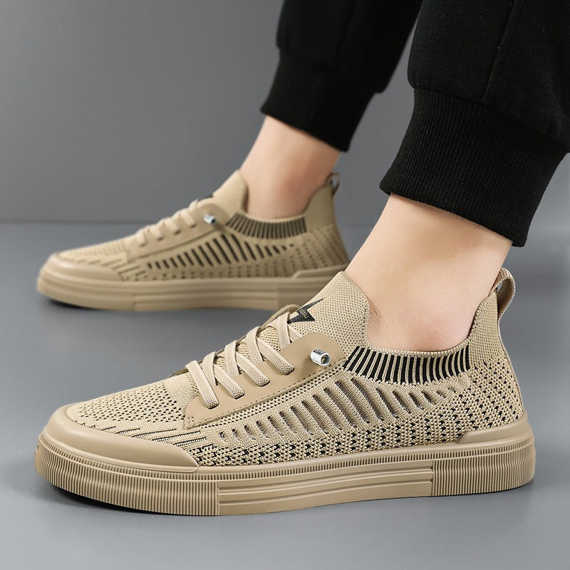 Men's knitted sock sneakers with elastic shaft and cushioned rubber sole Mune Fashion