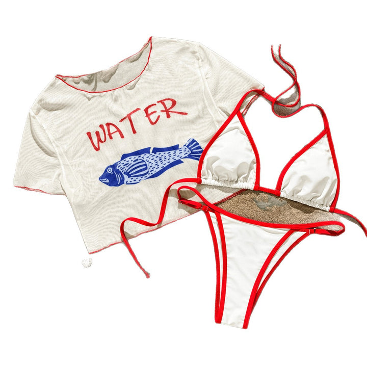 Women’s bikini set with printed crop top Mune Fashion