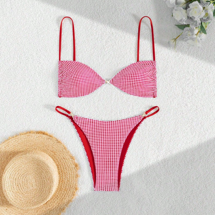 Women Leopard Print Bikini Set with Adjustable Straps Mune Fashion