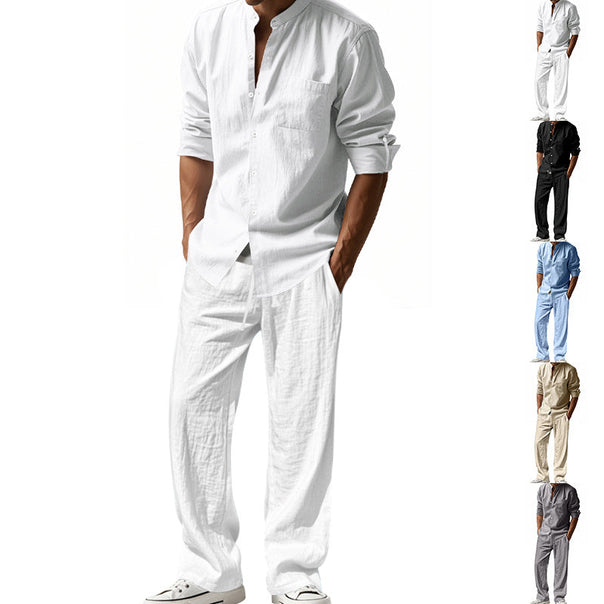 Men's Airy Shirt and Pants Set Mune