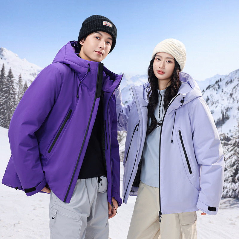 Men's padded, water-repellent tech outdoor jacket with hood Mune Fashion