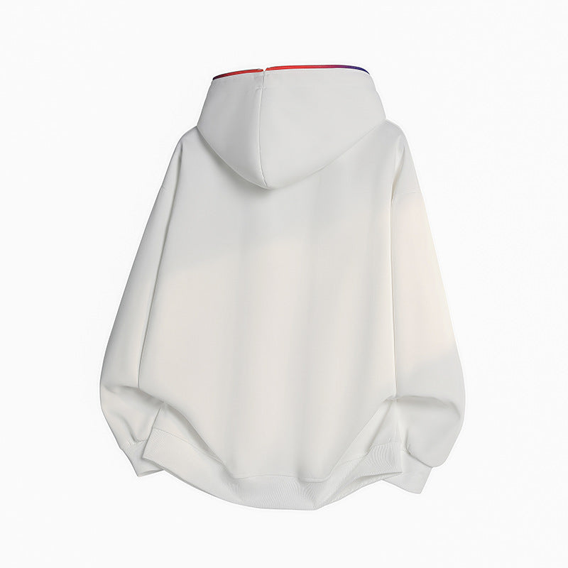 Unisex Oversize Hoodie Jacket with Rainbow Zipper & Kangaroo Pockets Mune Fashion