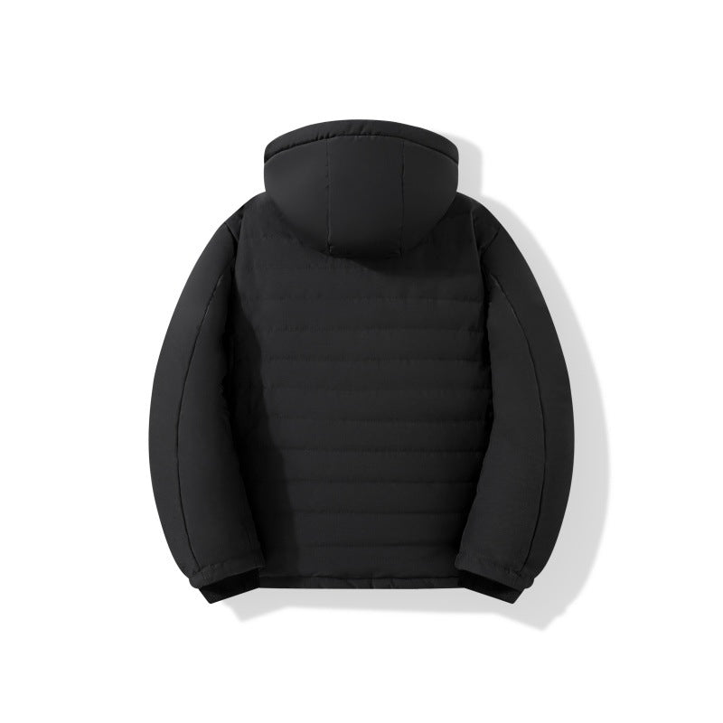 Men's padded hooded jacket with teddy lining, windproof outer shell & zip pockets Mune Fashion