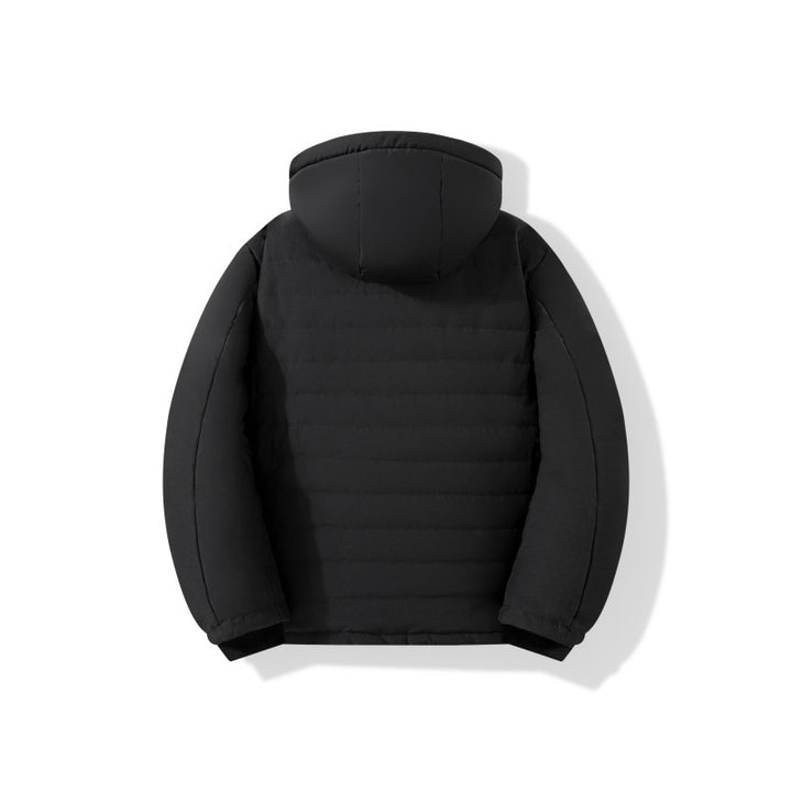 Men's padded hooded jacket with teddy lining, windproof outer shell & zip pockets Mune Fashion