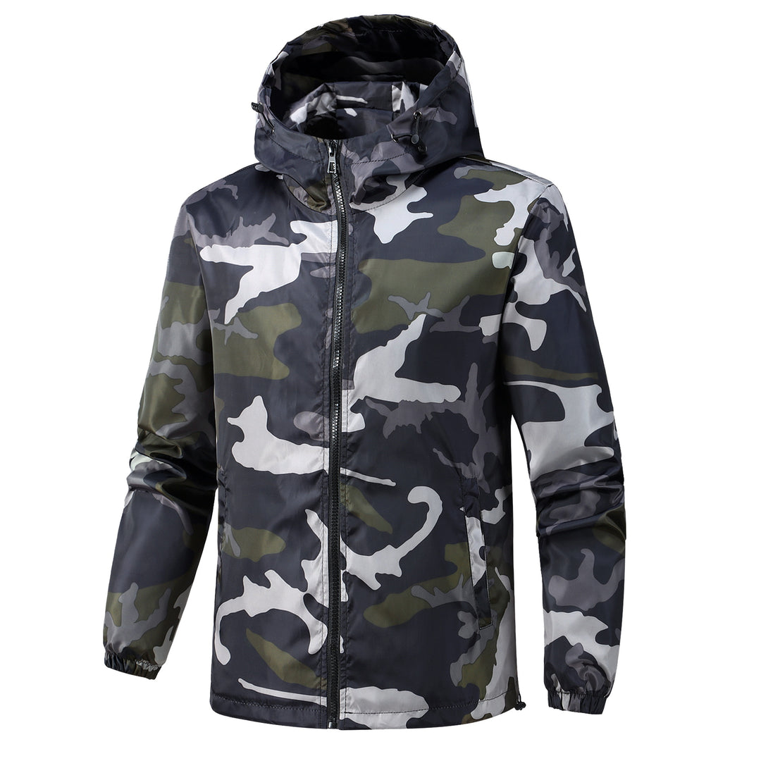 Men's Lightweight Camouflage Jacket with Hood Mune Fashion