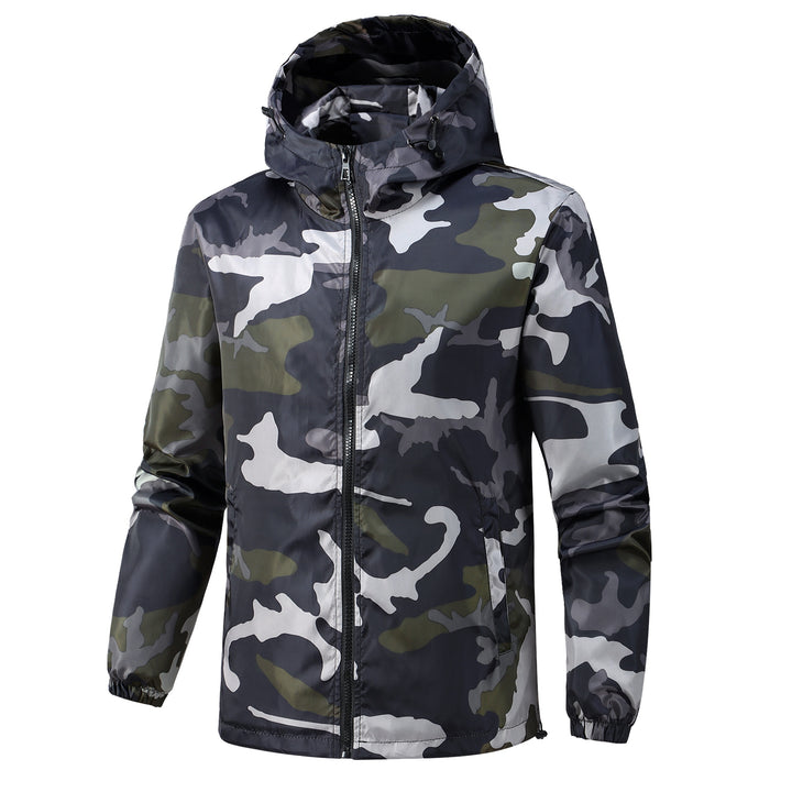 Men's Lightweight Camouflage Jacket with Hood Mune Fashion