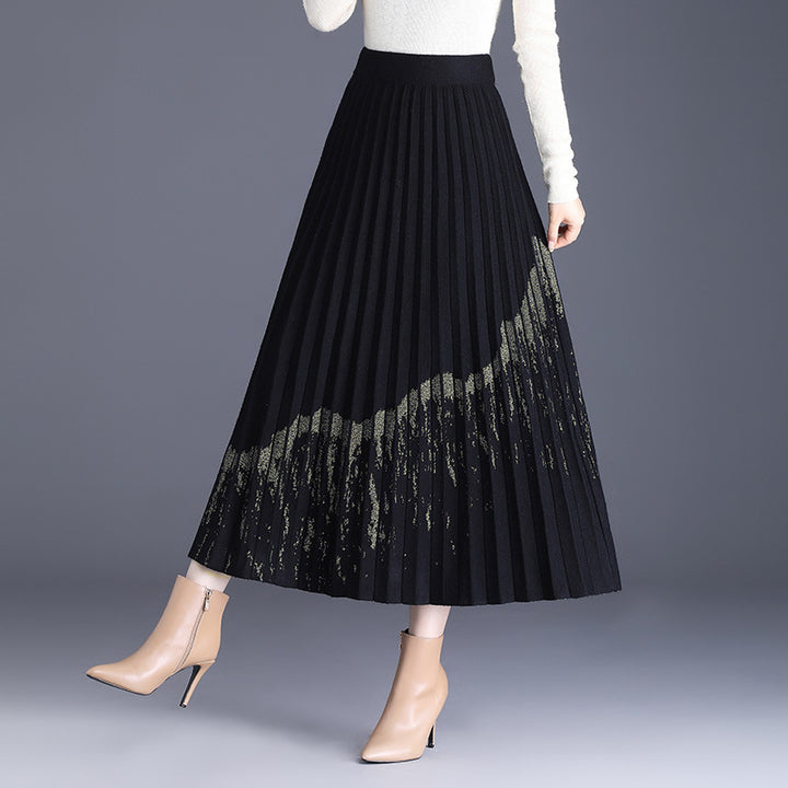 Women Pleated Skirt Mune Fashion