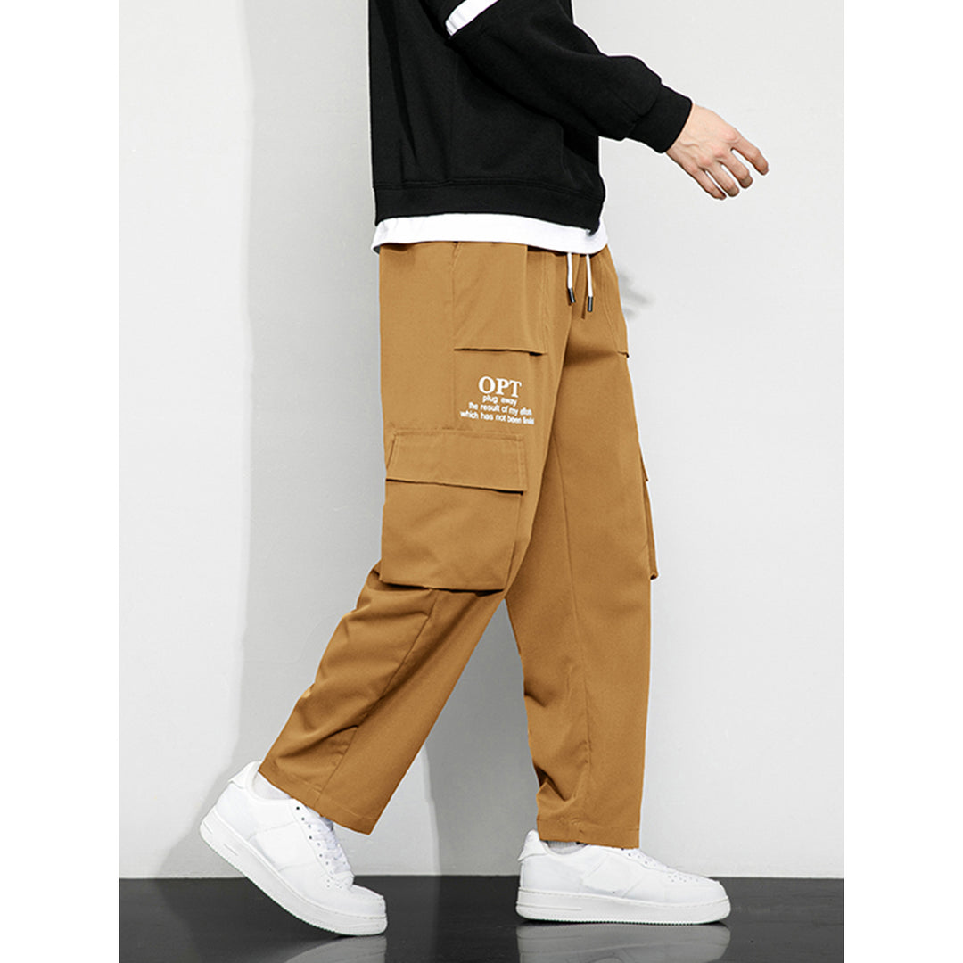 Men's cargo pants with practical pockets and elastic waistband Mune Fashion
